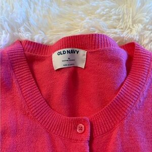 Old Navy Women's Vibrant Pink Cardigan